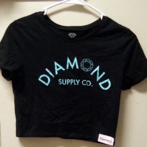 Black diamond crop top